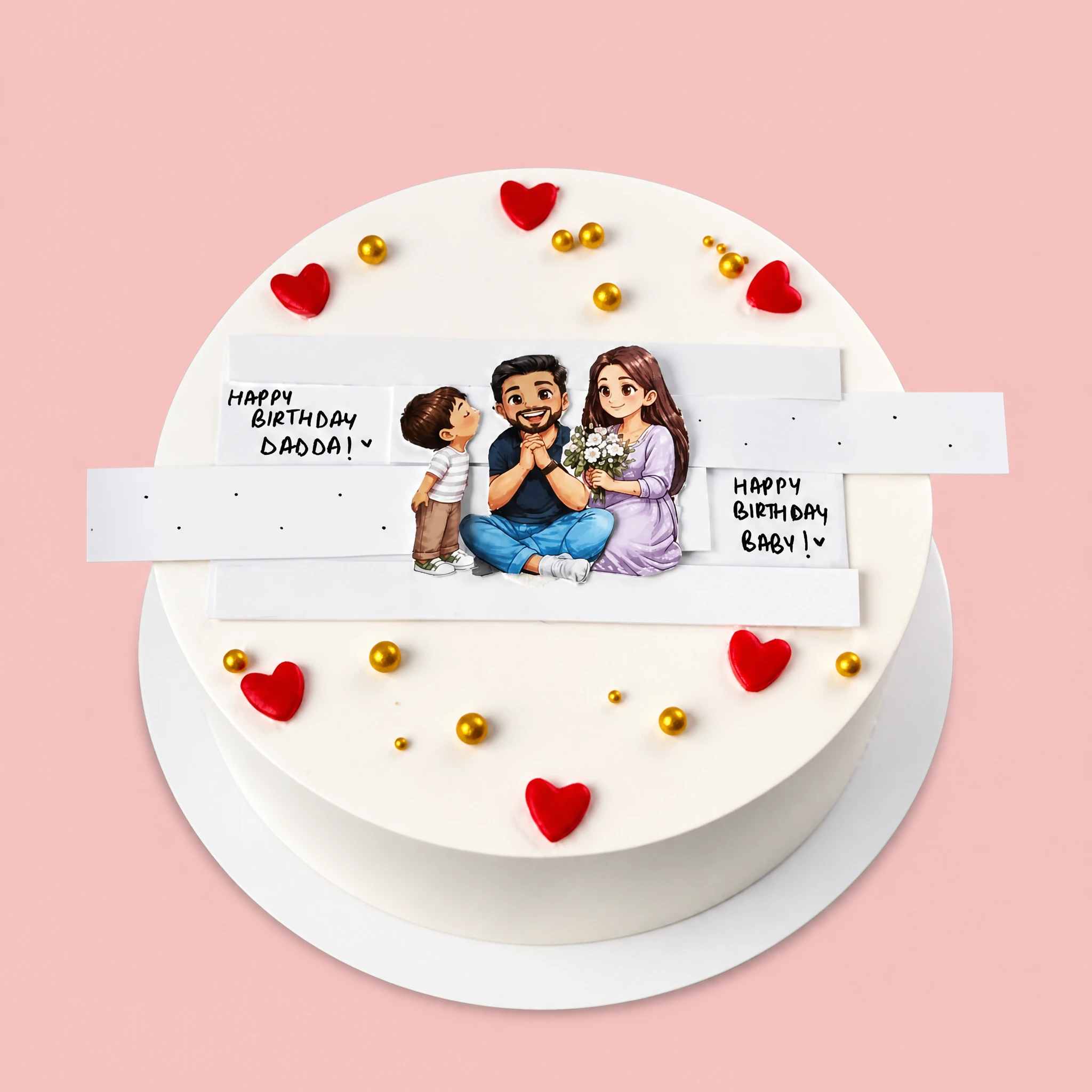 Hidden Message Cake