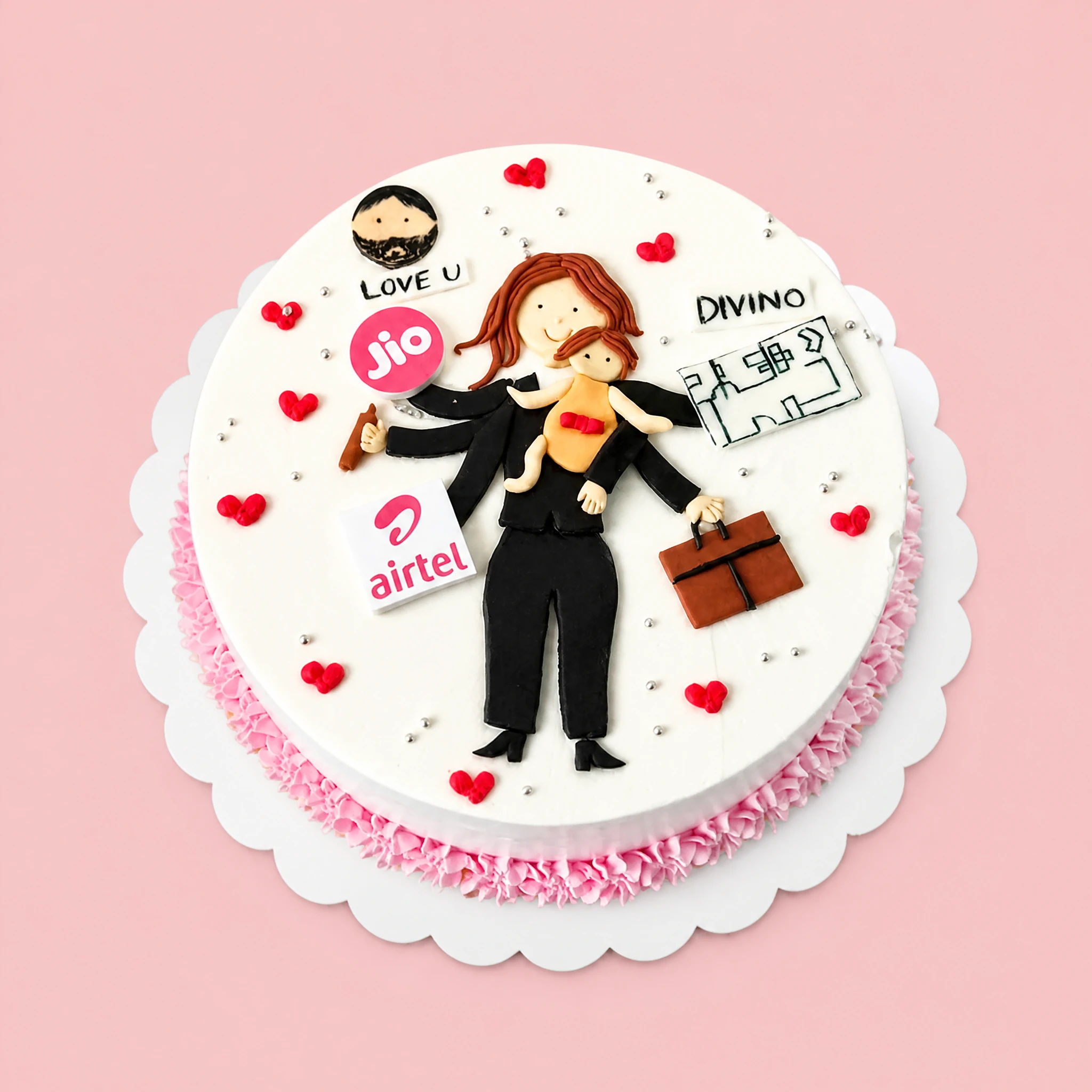 Multi-Tasking Woman Cake